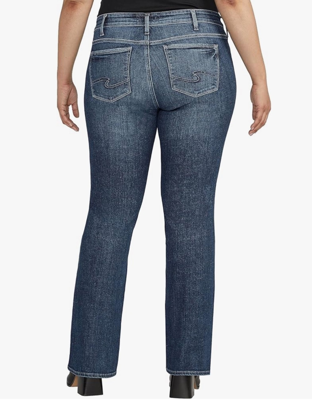 EUC Silver Elyse Mid Rise Slim Bootcut Jeans. Size 32.